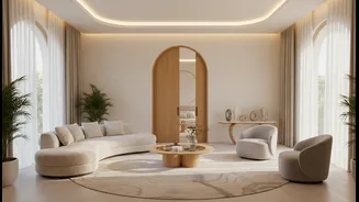 Curves Can Guide Movement When Positioned With The Room's Natural Route