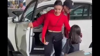 Soha Ali Khan Leaves For New Year's Vacation With Kunal Kemmu And Inaaya | Watch