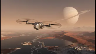 NASA's Dragonfly Rotorcraft: the evidence, the opportunity and the limits