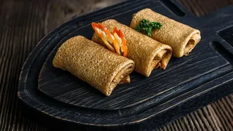 Savoury ragi crepes offer nutrient dense morning options made from finger millet batter