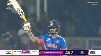 Ishan Kishan smashes 4 sixes in a row; scores 50 off 20 balls vs Namibia in T20 World Cup