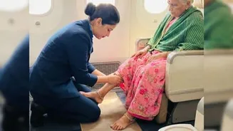 IndiGo flight attendant Jenifar helps elderly passenger, wins online praise