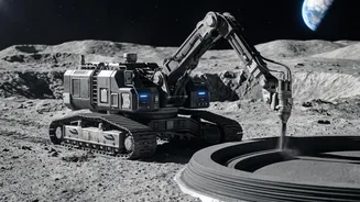 Robots Building Future Moon Bases and Robotic Preparation of Lunar Landing Pads: a Closer Look