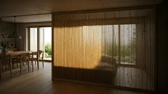 Section Modern Living Spaces Seamlessly Using Sustainable Lightweight Bamboo Shingles