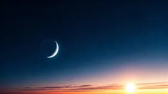 Venus and the Crescent Moon: A Dazzling Celestial Dance Post-Sunset
