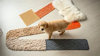 Texturized Mats Form Safe Indoor Sensory Tracks For Pups