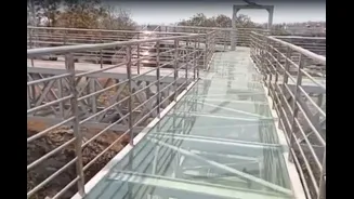 UP’s First Glass Skywalk, Shaped Like Lord Ram’s Bow & Arrow, Set To Open In Chitrakoot