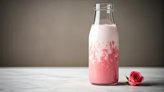 We Can’t Stop Drinking Dairy-Free Rose Syrup Almond Milk
