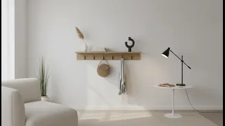 Add Calm Without Renovation Through Hooks, Shelves And Better Task Lighting