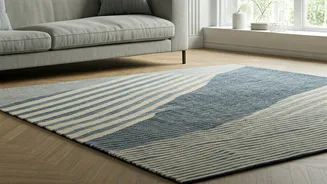 Striped Rugs Bring Playfulness Without Full Renovation