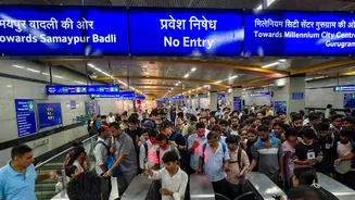 Delhi Metro Alert: DMRC Shuts 16 Central Delhi Metro Stations Amid Security Concerns As CJP Protest Continues