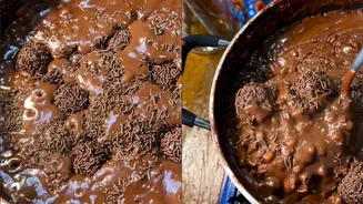 Canjica de chocolate