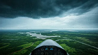 Fly Over Rain-Soaked Landscapes Like Never Before