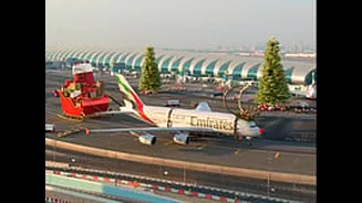 Did Emirates A380 Flight Really Take-Off With A Huge Santa's Sleigh? Official Christmas Video Sparks Discussion