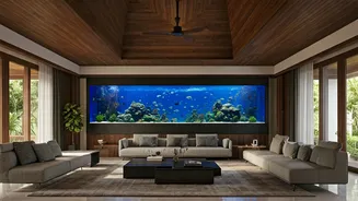 Kerala Renovation: A 30-Year-Old Trivandrum Home Reimagined as a 3000 Sq Ft Masterpiece with a Grand Aquarium