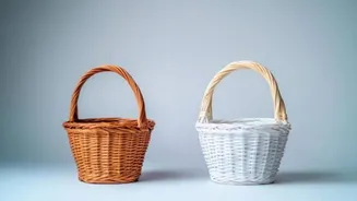 How to create raffia baskets at home