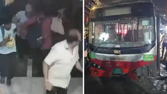 Mumbai: CCTV captures panic as BEST bus runs over pedestrians