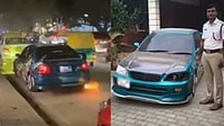 Bengaluru Police Impose ₹1.11 Lakh Fine On Kerala Student After Video Of His Modified Car Emitting Fire From Silencer Goes Viral - Watch