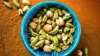 Fresh Cardamom Brings Warm Fragrance to Sawan Aloo Halwa