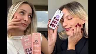 Unhas autocolantes viraram febre: 5 opções sofisticadas para resultado de salão