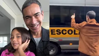 César Tralli revela hábito de toda segunda-feira com a filha:'Sagrado'