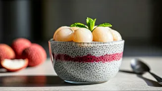 This Viral Chia Seed Pudding With Litchi Is