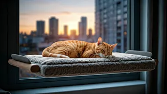 High-Rise Cat Parents Are Racing To Install Window Loungers