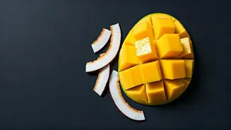 Make These Viral Low Calorie Coconut Mango Drops Instantly