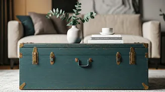 Transform Old Storage Chests Into Premium Living Room Statement Tables