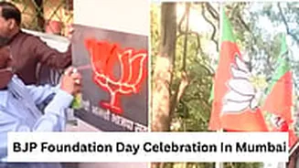 BJP Foundation Day: Celebration Across Mumbai & Maharashtra, Leaders Hoist Flag, Celebrate 46 Years Of Saffron Party - Video