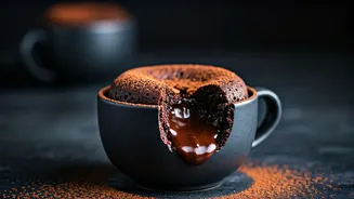 This Fast Double Chocolate Lava Mug Cake Is Elite