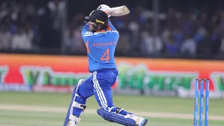 Abhishek Sharma becomes first batter with 100 powerplay sixes (T20Is)