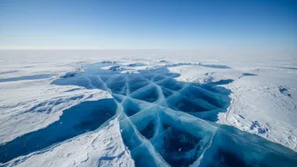 NASA and ISRO Radar Data Capture an Unusual Antarctic Ice Formation