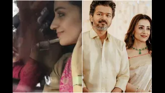 Trisha Krishnan Arrives At Vijay’s Residence As TVK Leads In Tamil Nadu Assembly Elections | WATCH