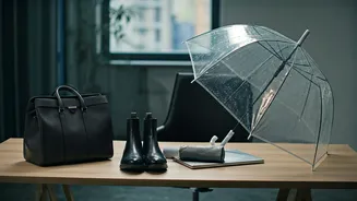 Rain-Ready Office Fashion Made Surprisingly Easy