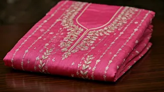 Disha Patani Wears a Delightful Pink Kurta