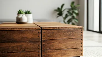 Transform Weathered Vintage Wooden Boxes Into Chic Japandi Coffee-Tables