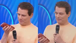 Celso Portiolli mostra último áudio de Silvio Santos e se emociona; confira