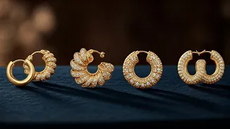 Gold Earring Designs Shine for Dhanteras 2025