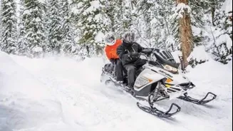 Glide across Iceland's glaciers on an electric snowmobile