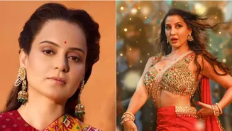Kangana Ranaut calls Bollywood 'vulgar' amid Nora Fatehi's song, netizens say 'Targeting Bollywood for the vulgarity that came from a Kannada film'...
