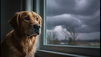 Pets Often Read Pressure Changes, Wind And Human Reactions Before Thunder
