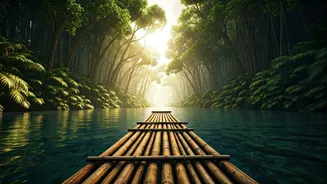 Experience India's Wild Beauty From A Bamboo Raft