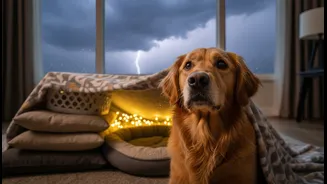 How to manage thunderstorm phobia symptoms in dogs using expert advice