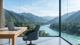How Digital Nomads Work With Panoramic Ganga Views In Rishikesh Fiber Connected Spaces