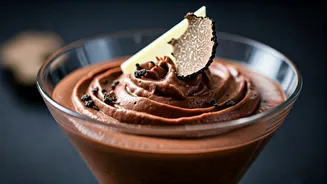 Indulge In White Chocolate Black Diamond Truffle Mousse