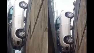 ‘Final Destination Survivor?’ Kerala Man’s Car Gets Stuck In Half-Finished Flyover, Desis Say ‘Jako Rakhe Saiyan Maar...’