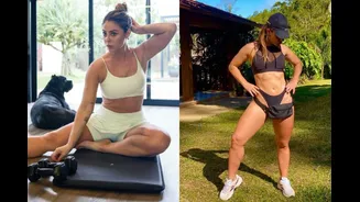 Paolla Oliveira mantém disciplina com exercícios há anos; inspire-se