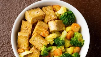 Simple Plant Based Workout Recovery Meal Prep Featuring Tofu Edamame And Lentil Mixes