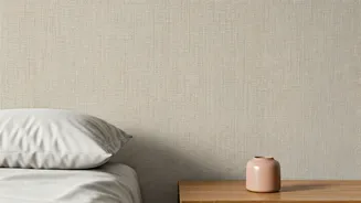 Give Bedrooms Instant Boho Vibes Using Peel-And-Stick Linen Wallpaper